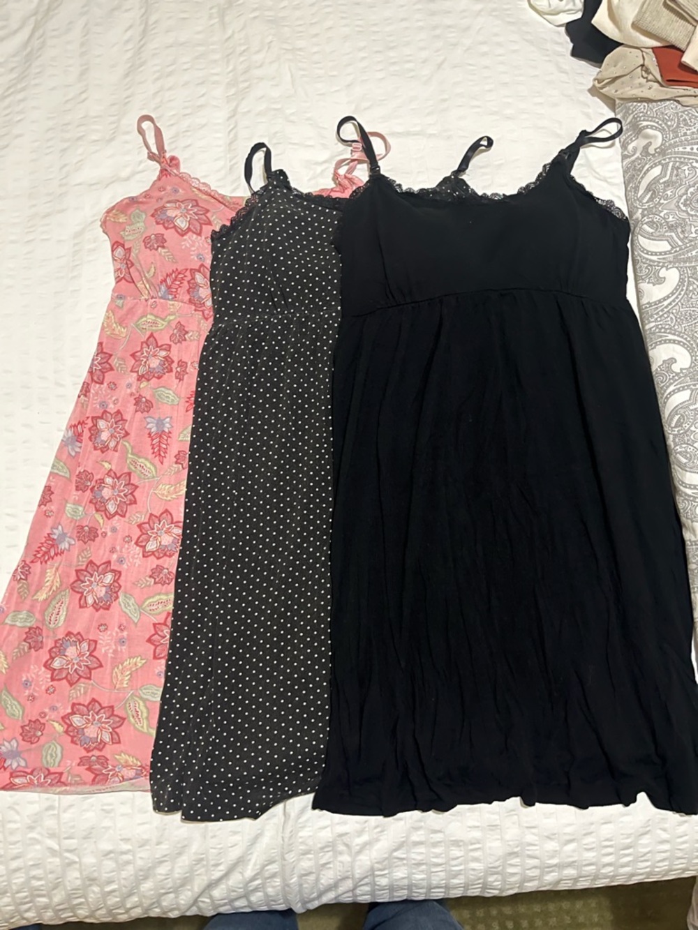 Motherhood Maternity Maternity/Nursing Sleepwear Set of 3 Slip Dresses
